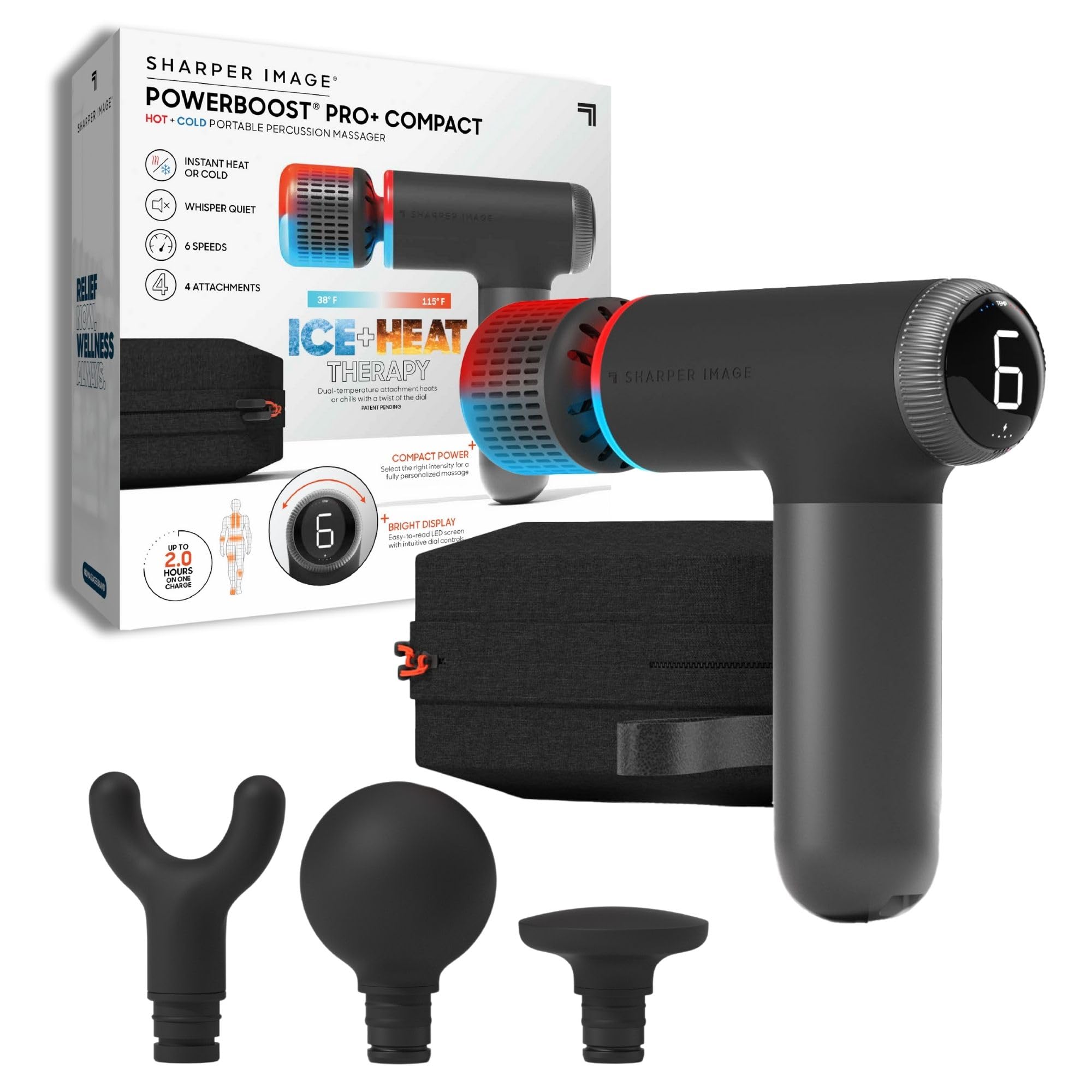 Sharper Image Powerboost Pro Plus Hot Cold Comp