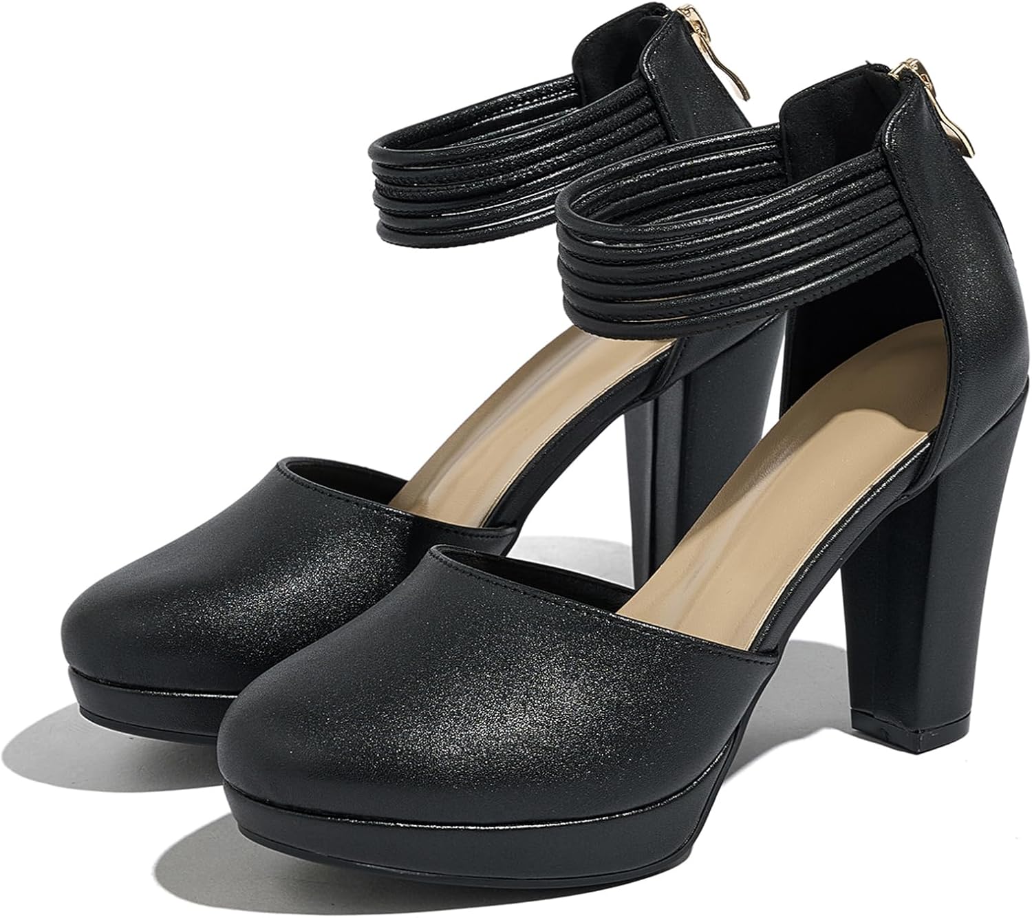Closed Toe Heels Women - Platform Comfort