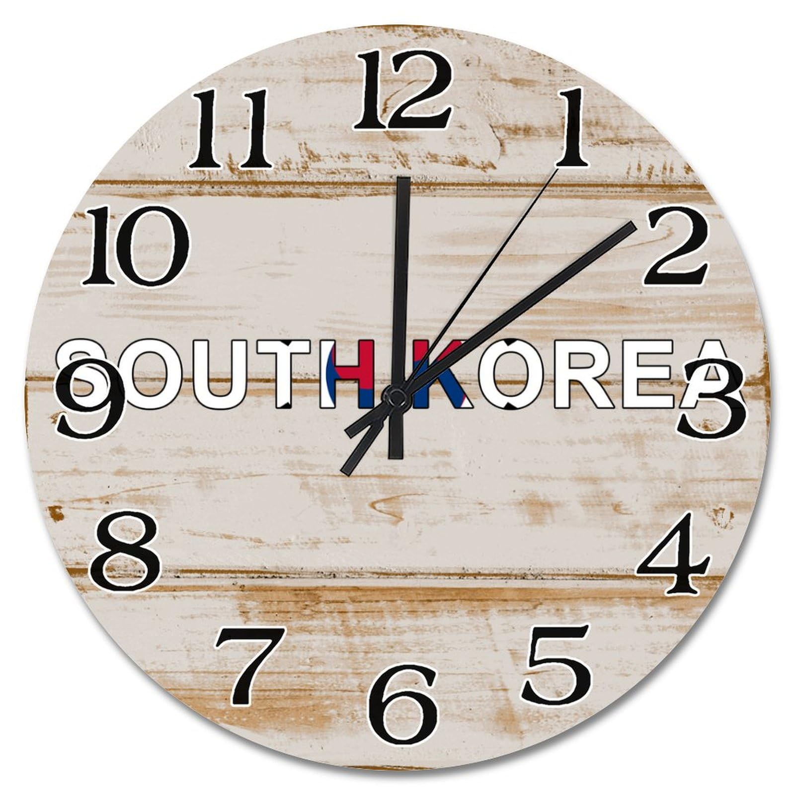 Horloge murale ronde Corée du Sud pour habiller un mur vide