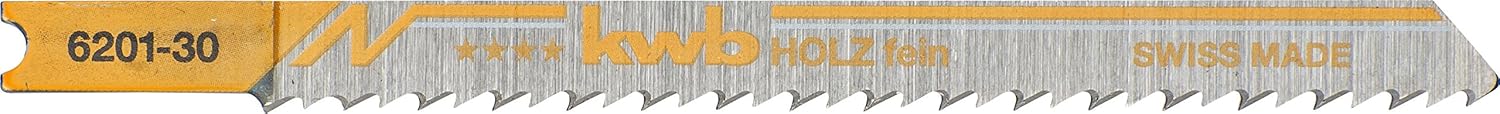 kwb 2 x Stitch Saw Blades for Wood 620130 (fine, HCS Carbon Steel, Universal Shaft, U101B) et al. for Einhell RT-JS 85