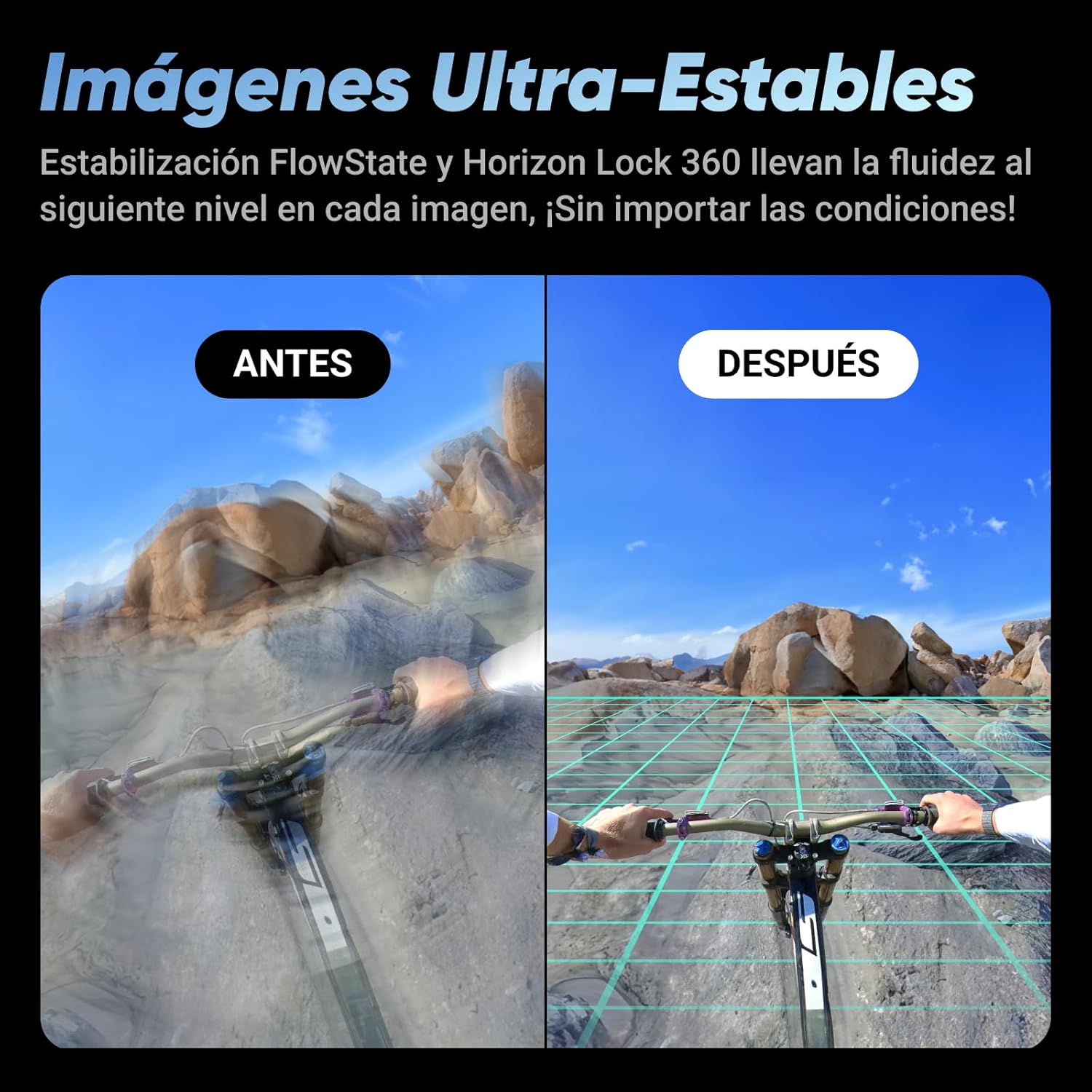Insta360 X4 Starter Bundle Cámara de acción impermeable 8K 360, vídeos gran angular 4K, efecto selfie invisible, protección de lente desmontable, duración de batería de 135 min, edición AI