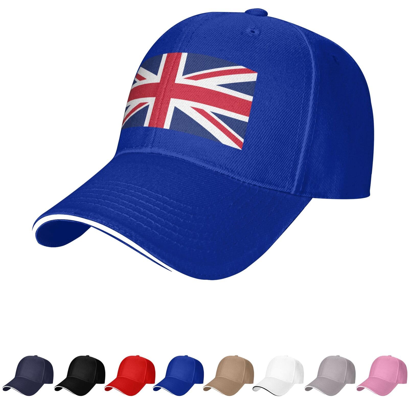United Kingdom Flag Hat British Caps for Man Woman Flag of United Kingdom Baseball Cap Trucker Dad Hat Blue
