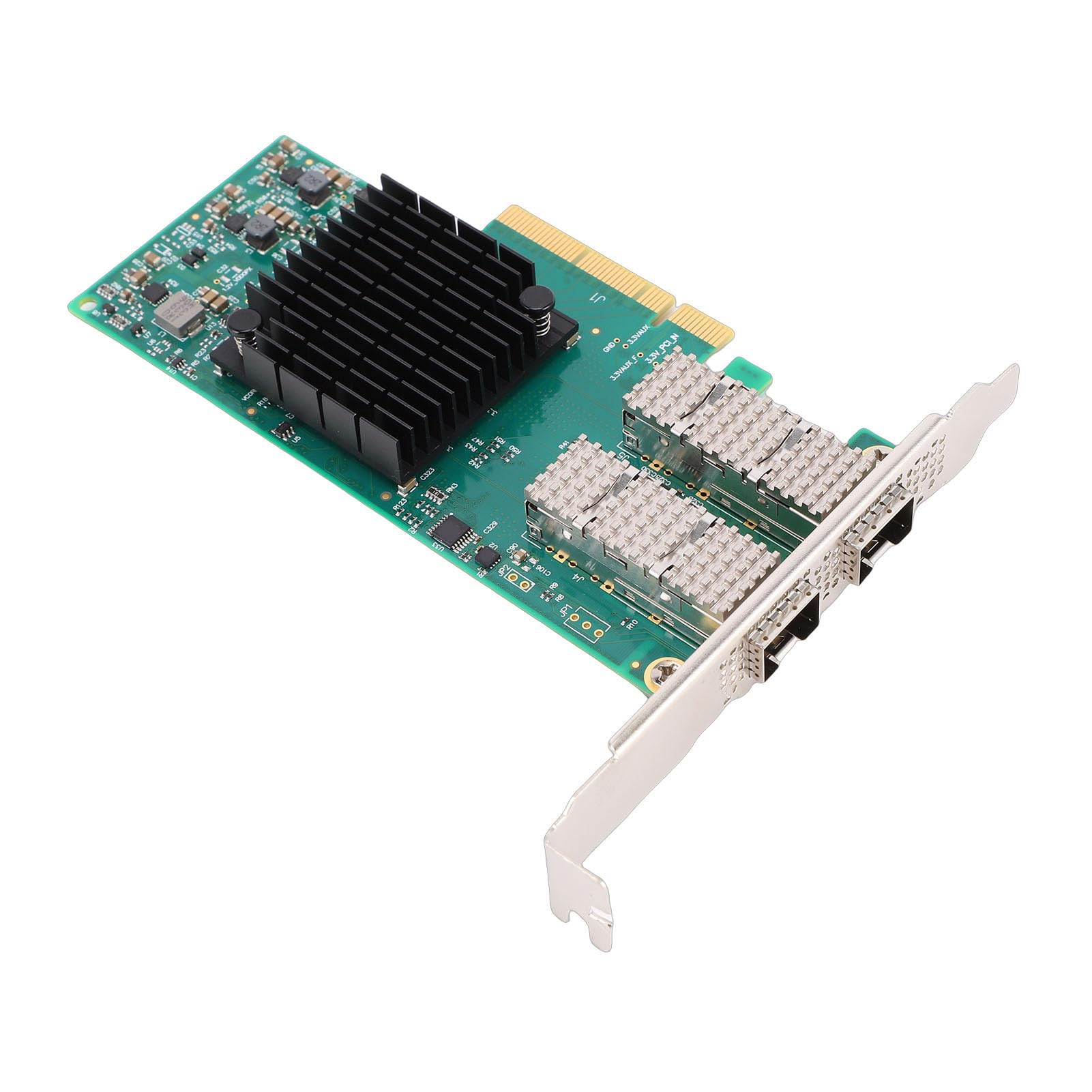 Vikye Scheda di Rete a Doppia Porta da 10 Gb, Adattatore Ethernet PCI Express, Adattatore di Rete per Server SFP28 con Piattaforma di Elaborazione GPU RDMA