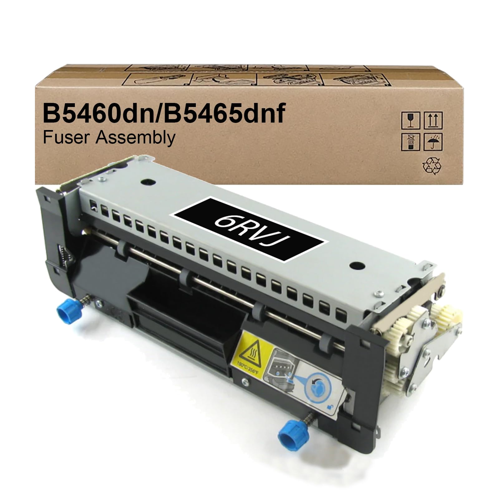 6RVJY B5460 Remanufatured Fuser Assembly Replacement for Dell B5460dn B5465dnf S5830dn Printer (1 Pack, 110V)