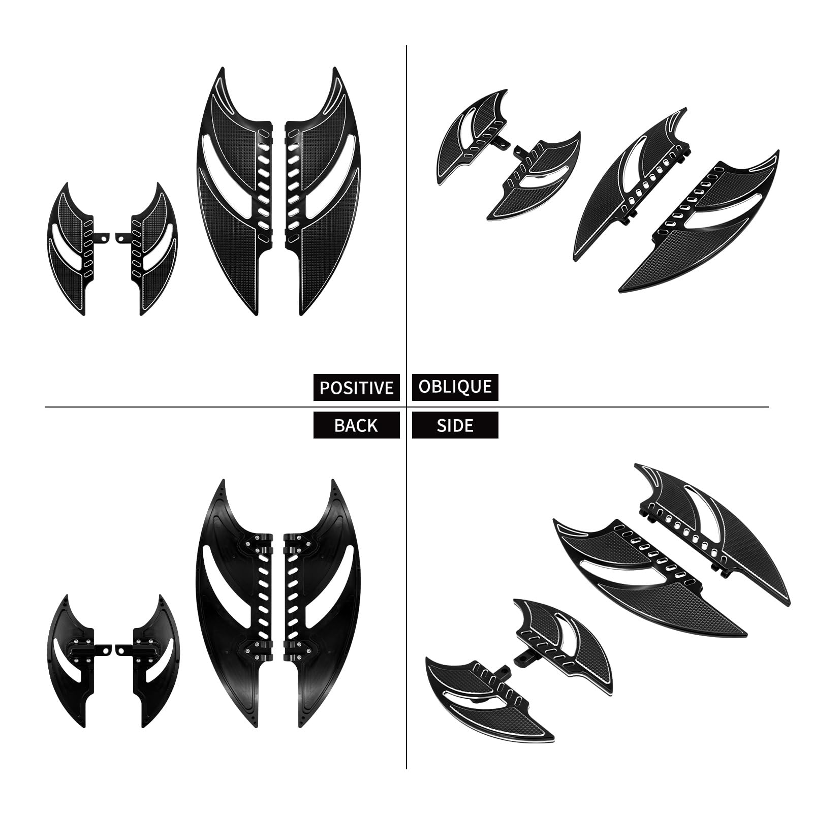 Stopki motocyklowe Pasuje do Harley Softail Dyna Sportster podnóżek kierowcy pedały pasażera deski podłogowe przednie tylne podnóżki(Chrome Footpegs Set)