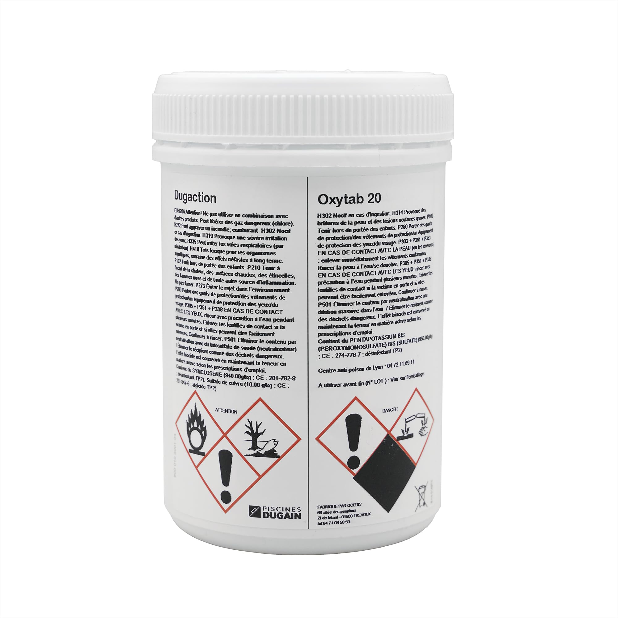 OCEDIS KIT Relax 50m3 | Chlore Lent Stabilisé Multiaction et Oxygène Actif Choc - Désinfection Régulière Mulitfonction avec Action Choc et Anti-algues - Traitement prédosé + 10 Tests HPS OFFERTS 6en1