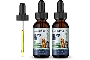 Organic Hemp Oil All-Natural Hemp Seed Oil Extract for Dogs Cats Calms...