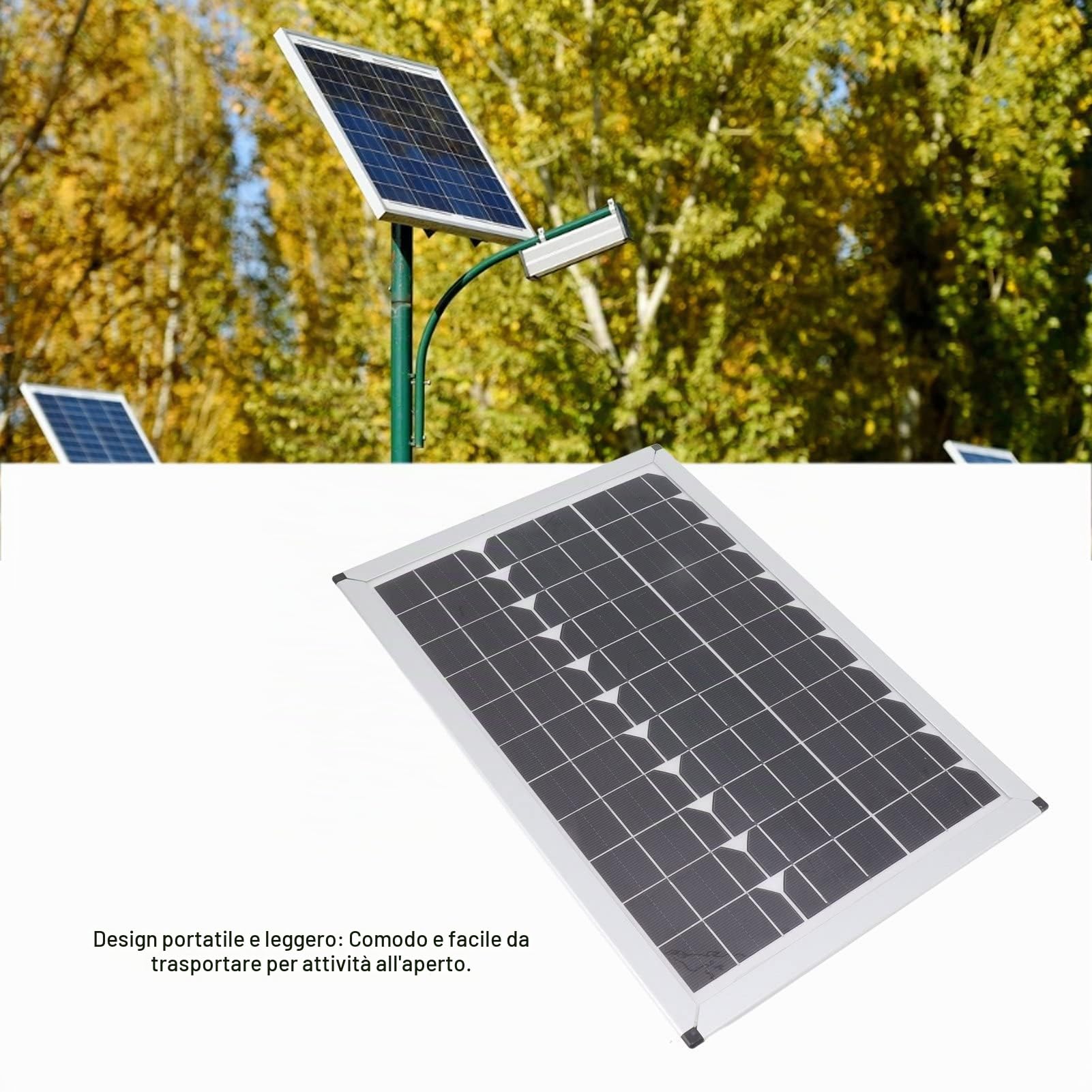 Kit di Pannello Solare da 100W E con Controller da 24 V 24 V per Campeggio per Auto