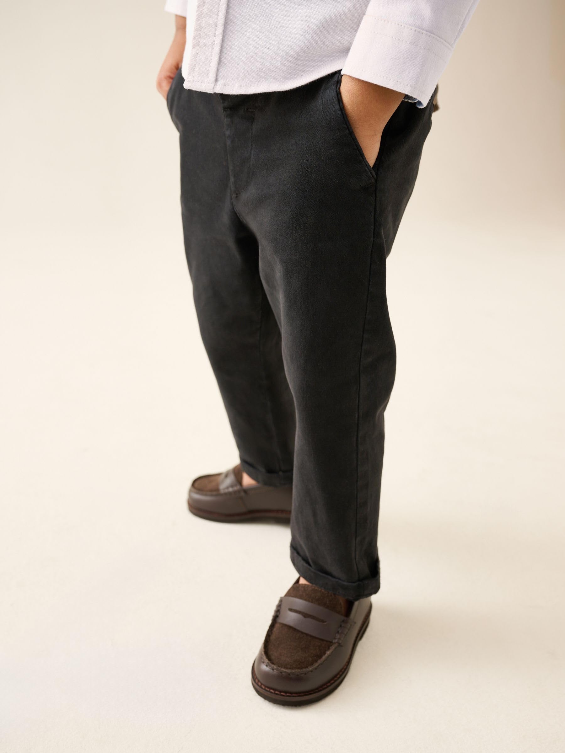 NEXT Garçon Chemise Oxford à Manches Longues White Character 18 Mois-24 Mois