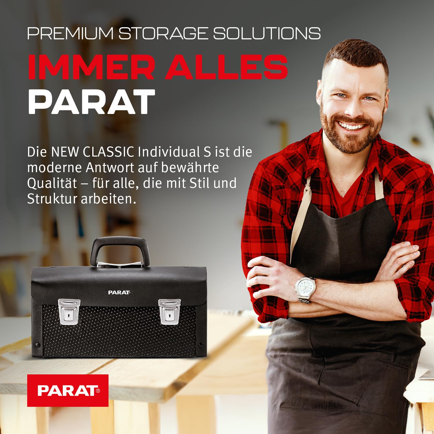 Parat Torba na narzędzia NEW CLASSIC Individual S (rozmiar S/walizka narzędziowa bez zawartości, czarna) 2220000401