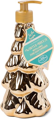 Miniatura 9 de Dispensador de jabón de manos de decoración estacional Simple Pleasures Juego de 2 dispensadores navideños con jabón líquido perfumado, dispensador