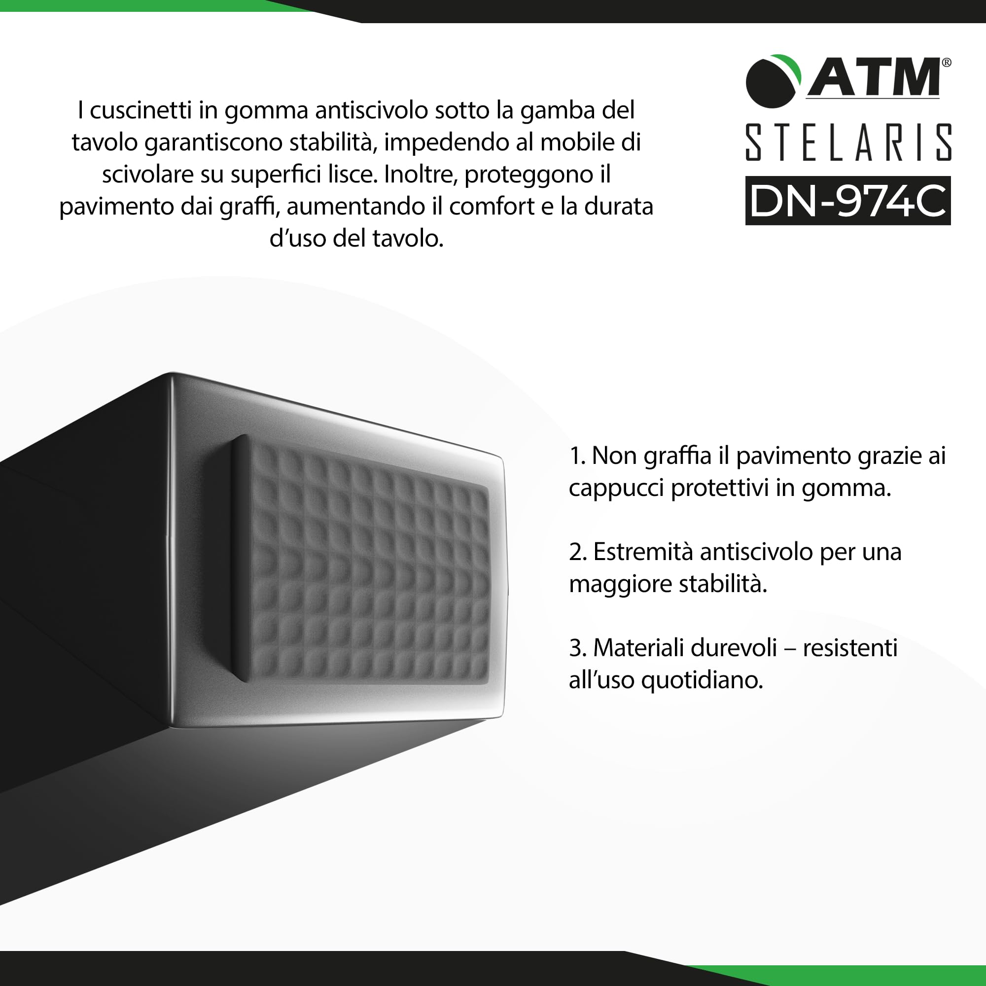 ATM® Piedi per Tavolo a Forma di X | 2 Traversine per Mobili | Profilo Metallico 80x80mm | Base Solida per Tavoli, Scrivanie e Piani di Lavoro | Struttura in Acciaio (Alt. 73 cm) | Nero Opaco