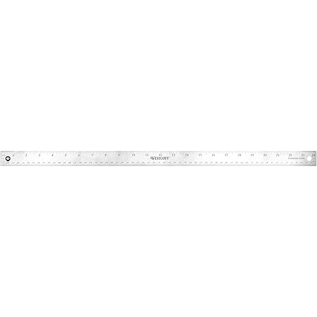 Durable and Precise: Measuring Made Easy with Westcott's 24-inch Stainless Steel Ruler