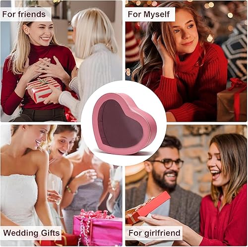 Miniatura 7 de Bolsa de maquillaje de corazón para mujer, Rojo -, Elegante, elegante