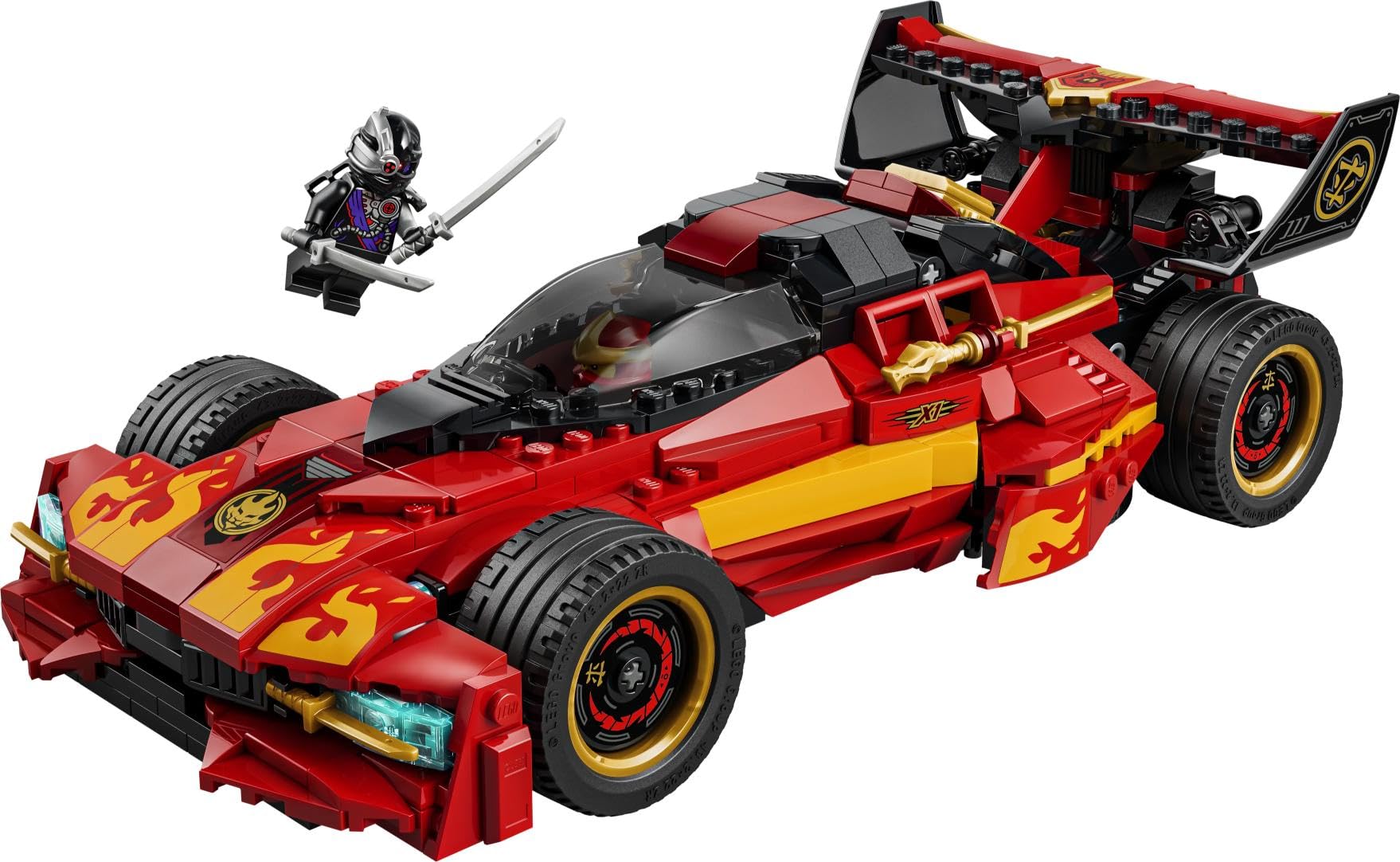 LEGO NINJAGO Ninjaścigacz X-1 — 15-lecie 71867 | pojazd ninja, model pojazdu, prezent dla fana ninja 14+, 691 elementów