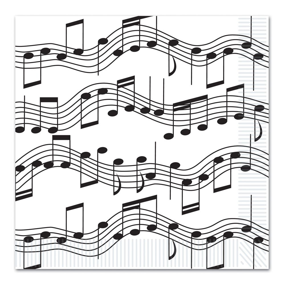 Beistle Music Note Lunch Napkins