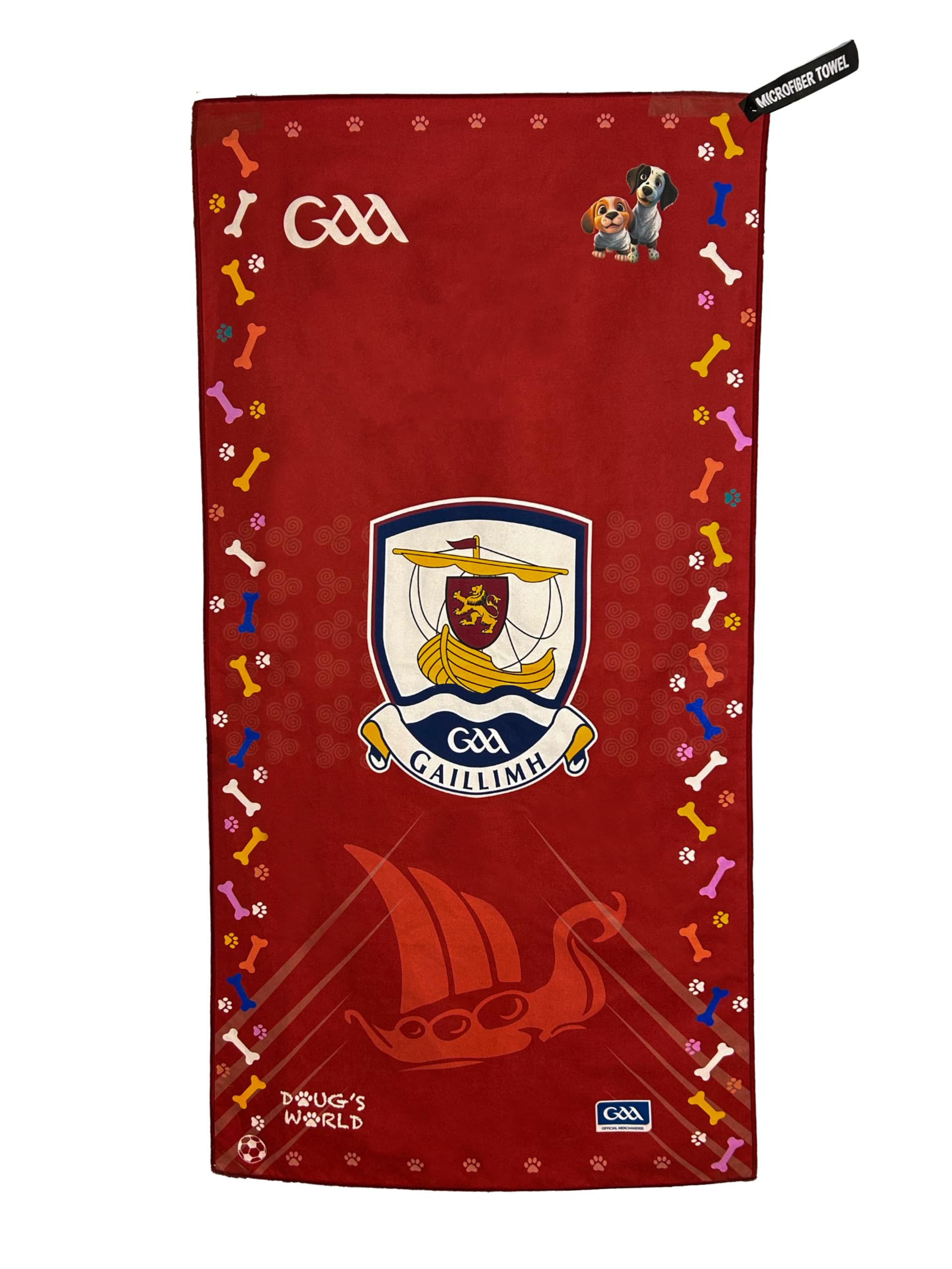 Serviette pour animal GAA Galway pour éviter les poils mouillés