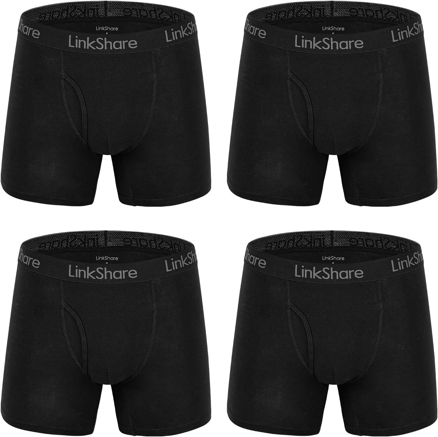 Ocean Blues Soft Breathable Men's Boxer Briefs Pack(4) Tagless Men's Underwear,Comfortable Choice for Daily Wear - Image 6