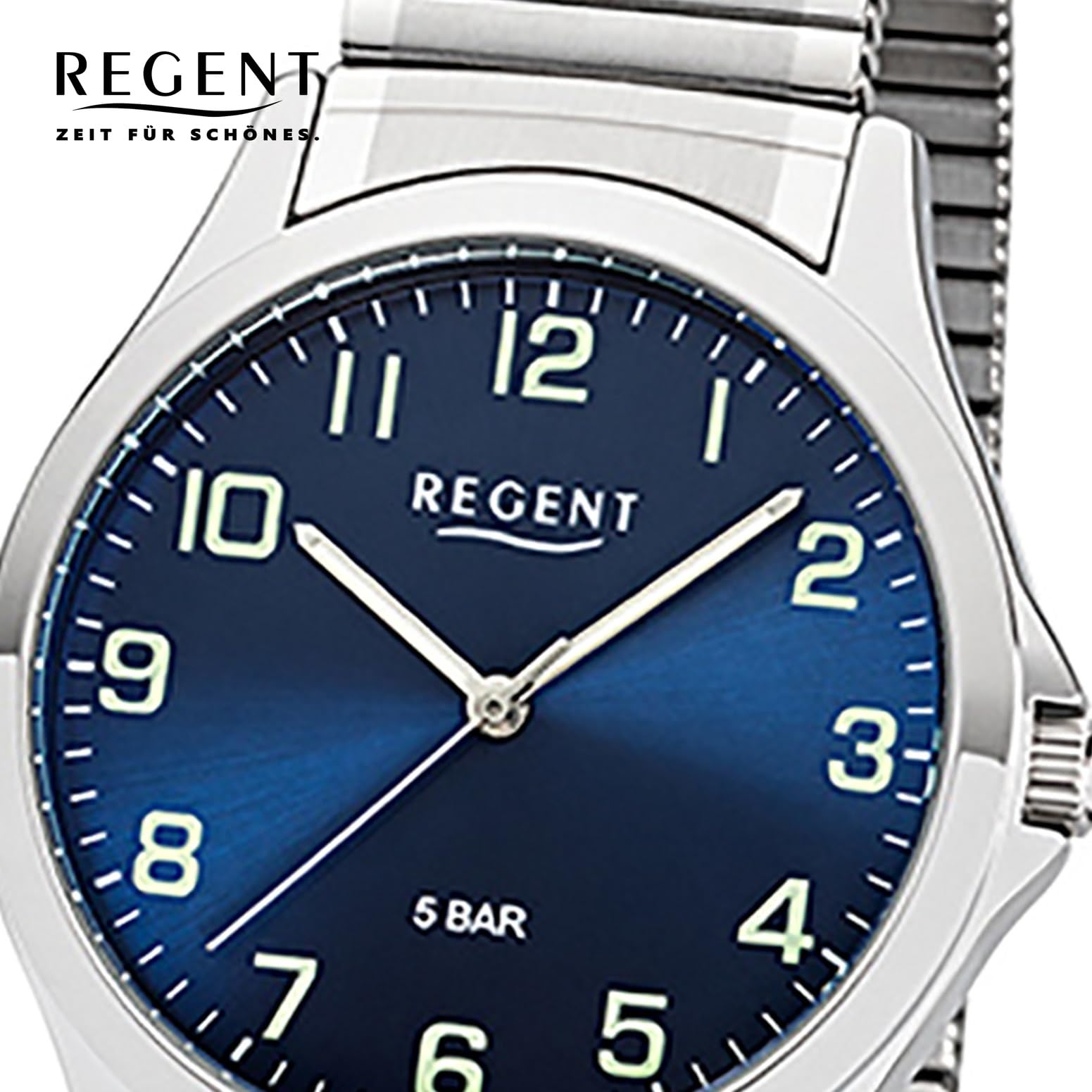 Regent Herren Analog Miyota 2035 Uhr mit Edelstahl Armband 11310062