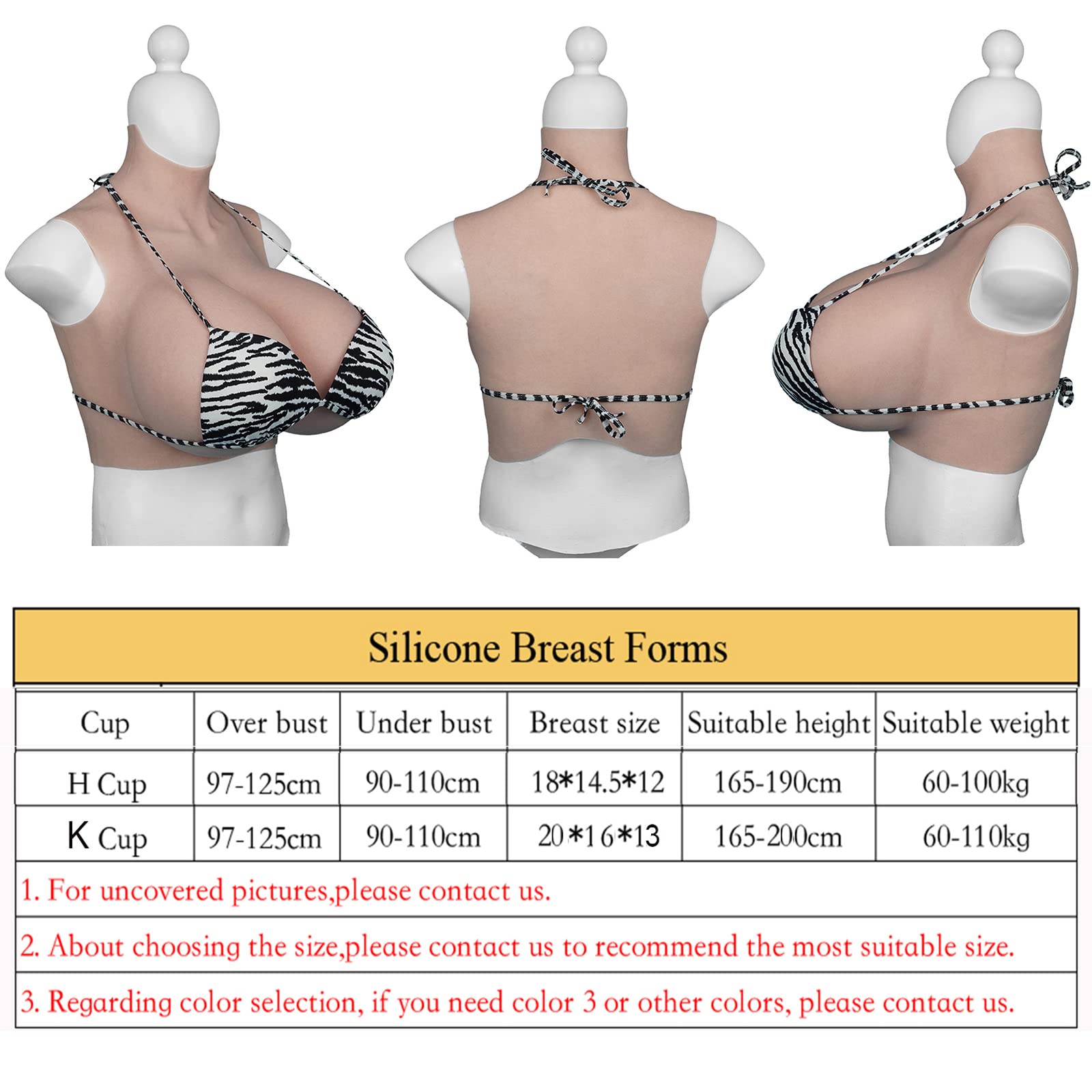 XSWL Pettorale in Silicone H/K Cup Forme del Seno realistiche morbide Grandi Tette finte Enhancer per Crossdresser Transgender Drag Queen