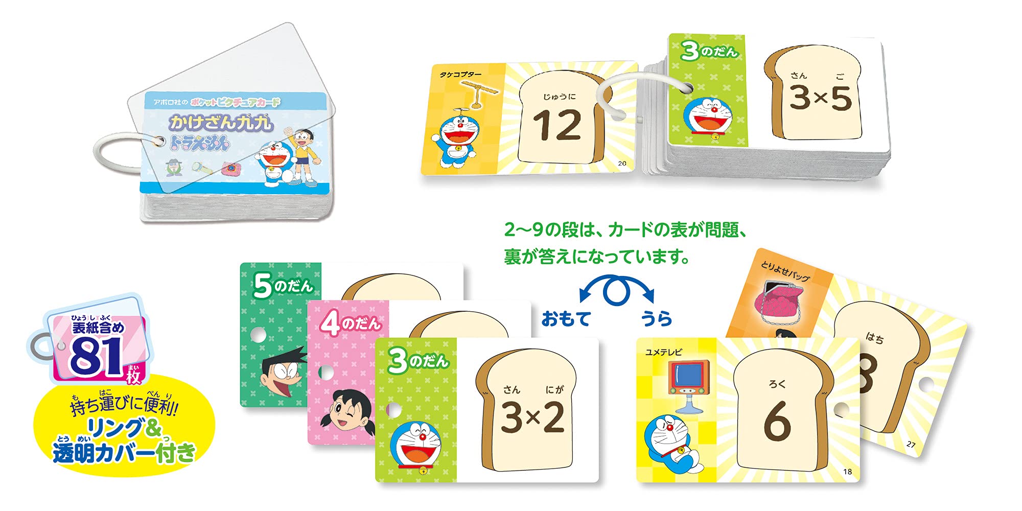 ドラえもんPPカードアマダ未開封表紙裏紙付9枚+表紙分ピカピカ1枚