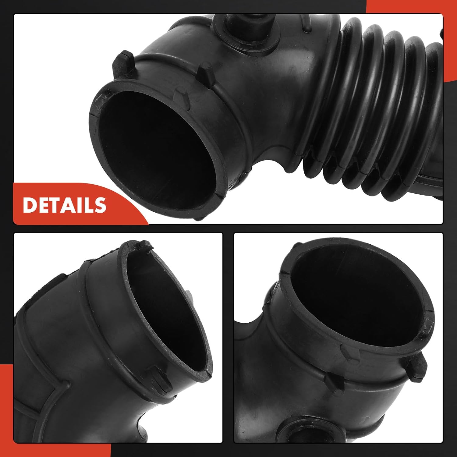 A-Premium Engine Air Clean Intake Tube Hose with Clamps Compatible with Hyundai Accent 2012-2014, Veloster 2012-2014 & Kia Rio 2012-2017, 1.6L