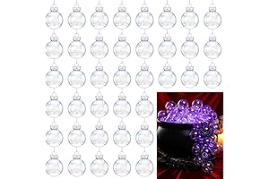 Funtery Halloween 2.5inch Plastic Transparent Ball Decoration