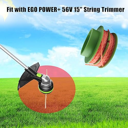 Miniatura 2 de CDIYTOOL EGO Power+ AS1300 - Carrete de repuesto compatible con EGO de 15 pulgadas ST1500ST1500-S, 0.095 pulgadas y 15 pies de desbrozadora de
