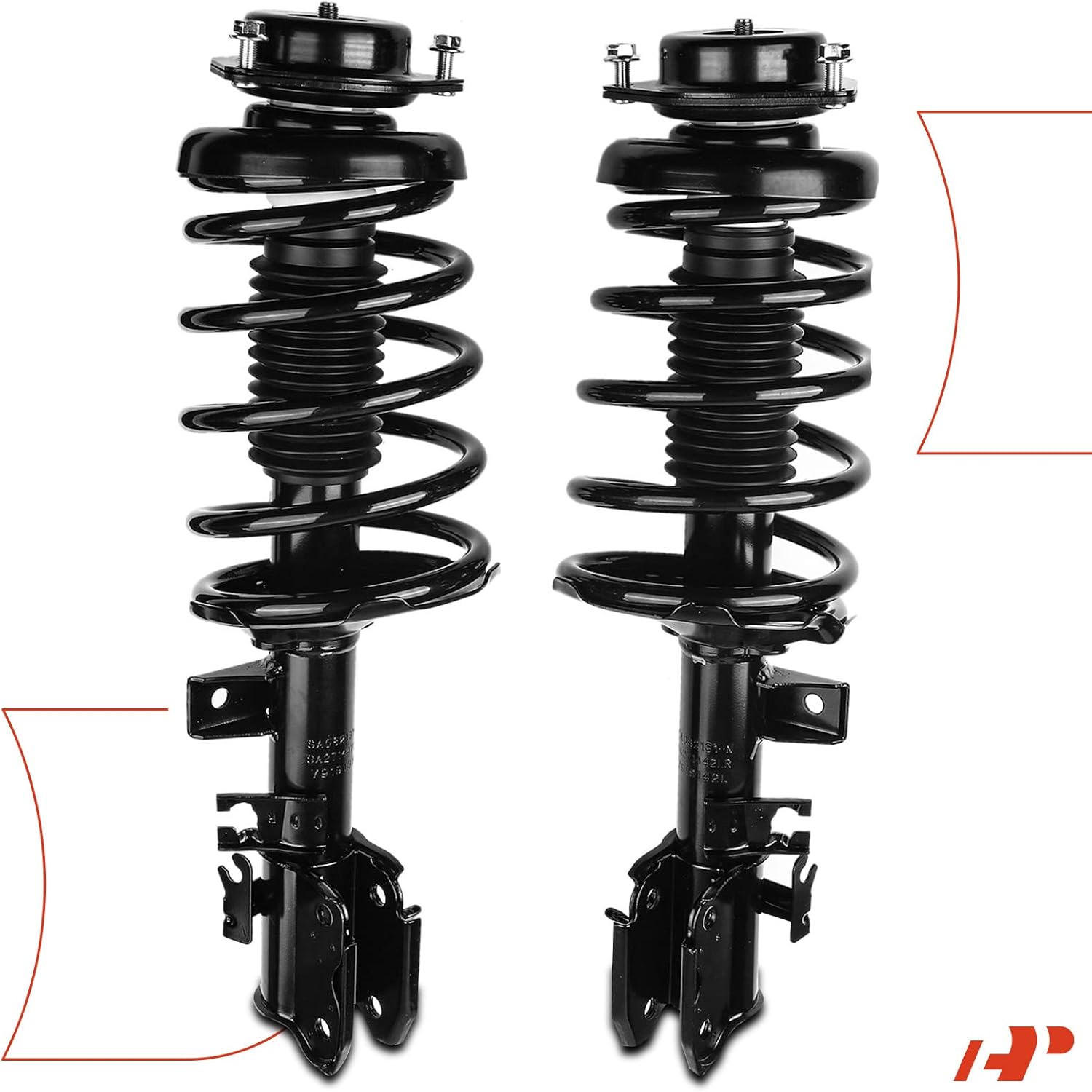 A-Premium Front Struts Compatible with Nissan Pathfinder [RWD] 2002 2003 2004-2x Replacement Suspension Complete Strut Assembly Shock with Coil Spring
