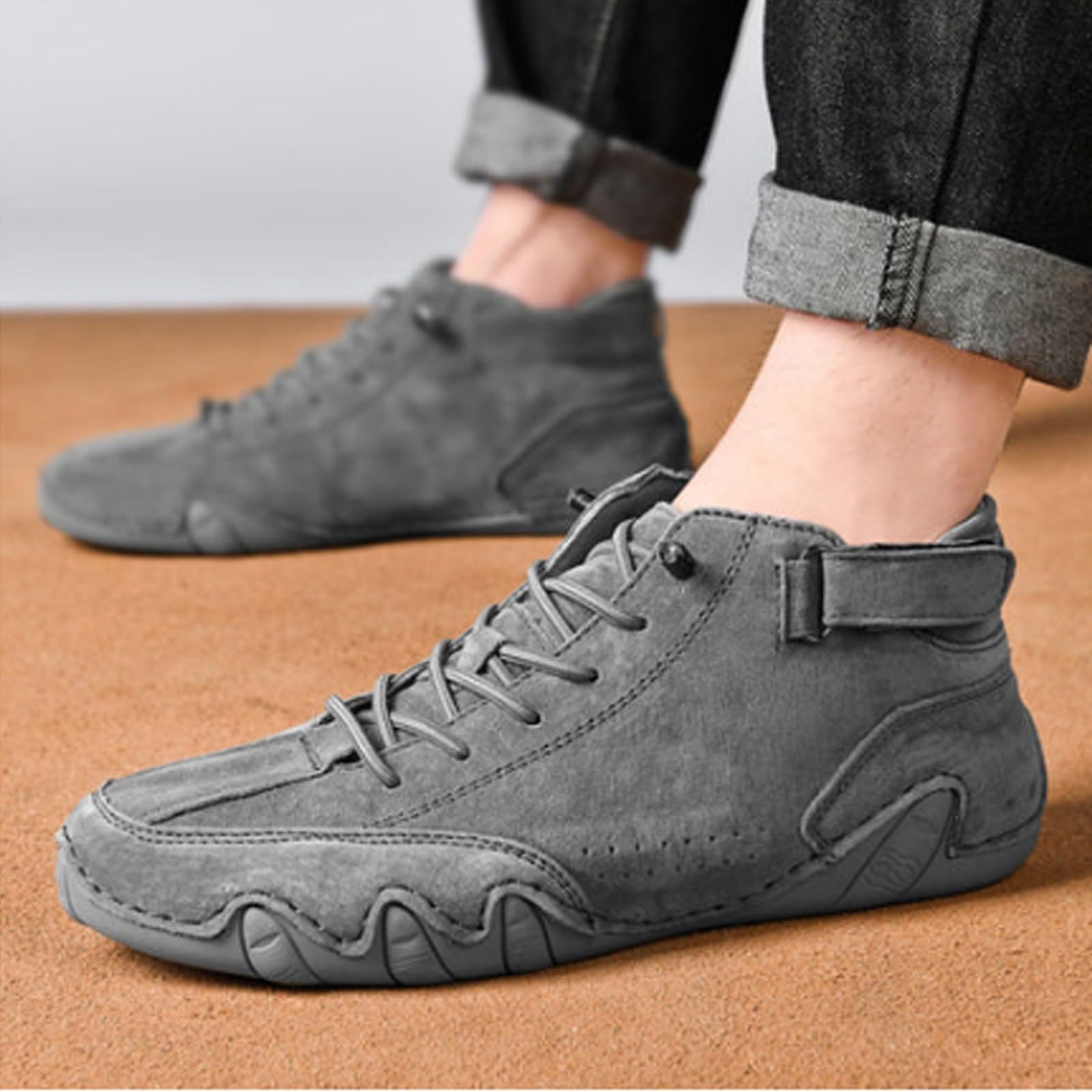 Nevova Zapatos ortopédicos de invierno impermeables para hombre, apoyo del arco del pie