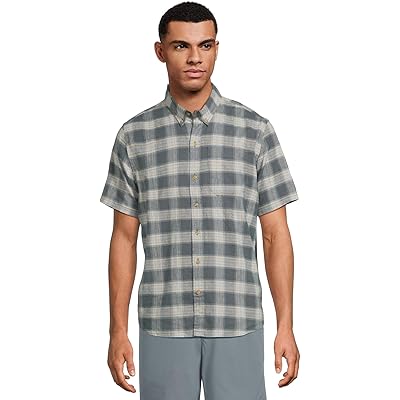 Мужская рубашка L.L.Bean Stonecoast Cotton Hemp Shirt, Slightly Fitted rangeley blue