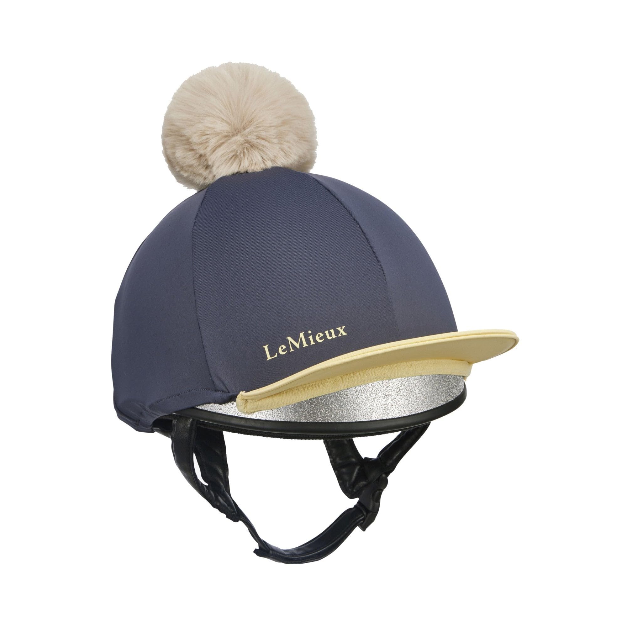 LeMieux Pom Hat Silk - Detachable Pom Pom (Dusk/Mimosa)