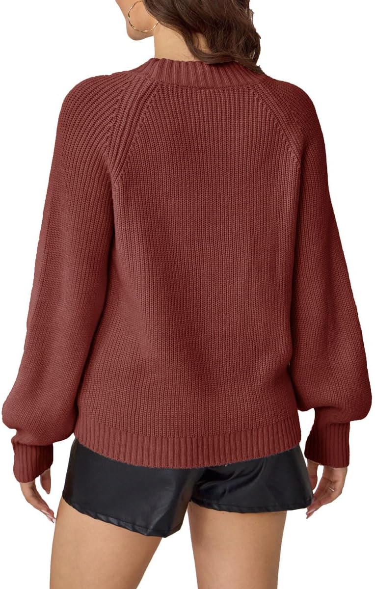 Women's Long Sleeve V Neck Loose Short Cardigan Sweater 2025 Button Down Jacquard Knit Outwear Coat - Image 6