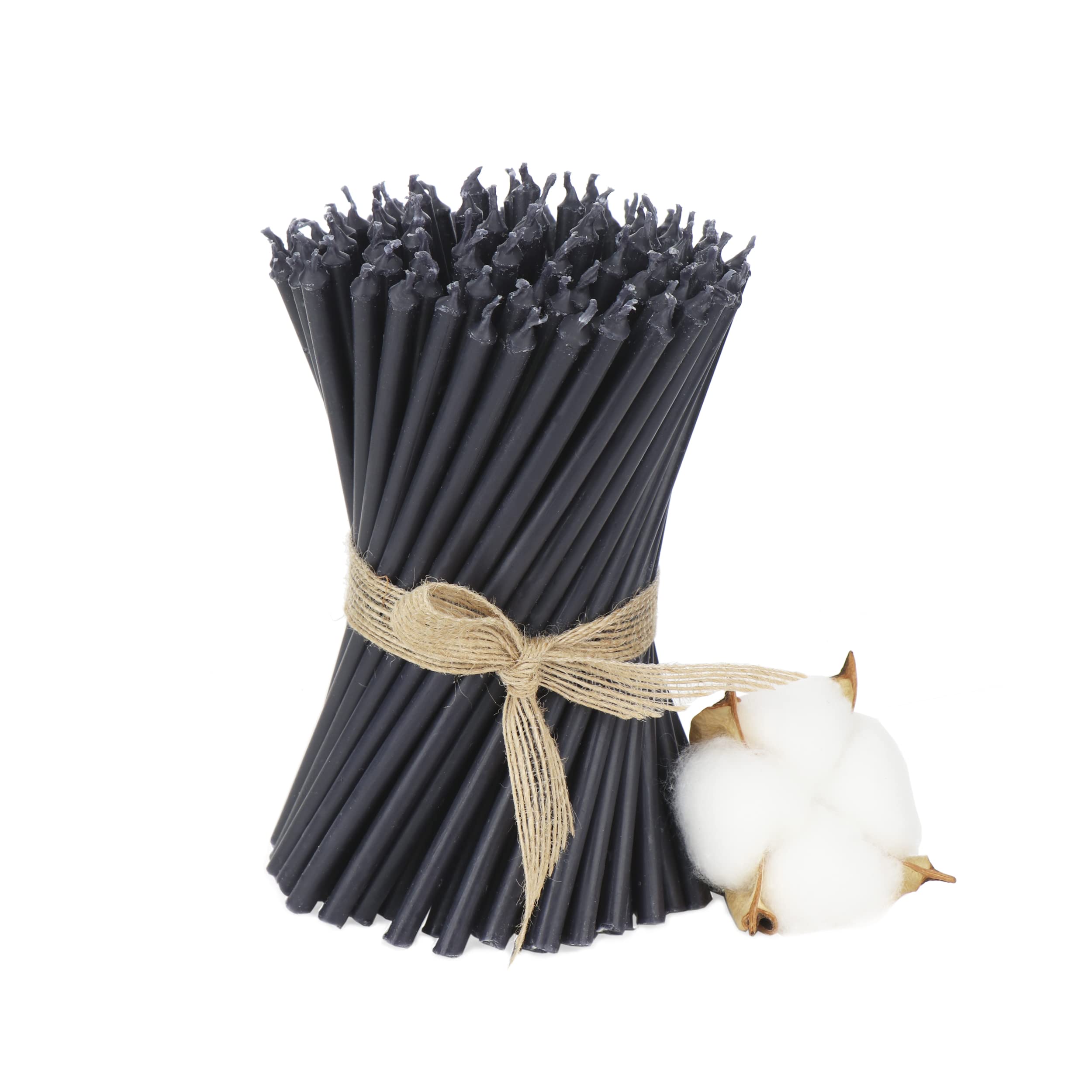 NKlaus - 1000x velas de palo negro sin goteo L 15cm vela ritual de parafina 36135 | Velas rituales largas y finas; sin hollín; altura: 155 mm; diámetro: 5,5 mm; peso: 4000 g