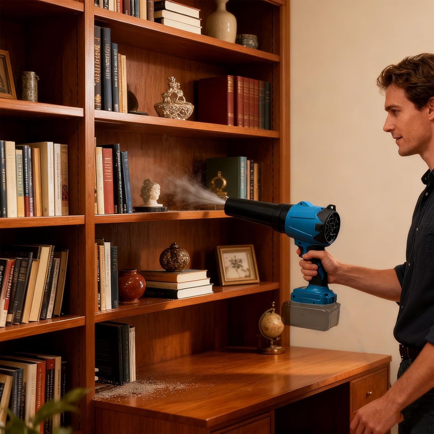 Cordless 2 in 1 Garden Tool Having Feature 508CFM Movement Compact Design Easy Storage for Yard Tasks Needle Blower