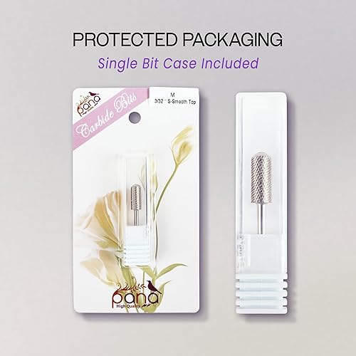 Vista 7 de PANA 3/32" Small Smooth Round Top Safety Carbide Nail Drill Bit for Gel Polish & Acrylic Removal Nail Salon Manicure Pedicure Electric File Tools