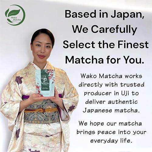 Miniatura 9 de Wako Matcha, Single-Origin Uji Matcha from Kyoto, Japan (40g / 1.4 oz) – First Harvest, Authentic Ceremonial Grade, Green Tea Powder for Your Daily