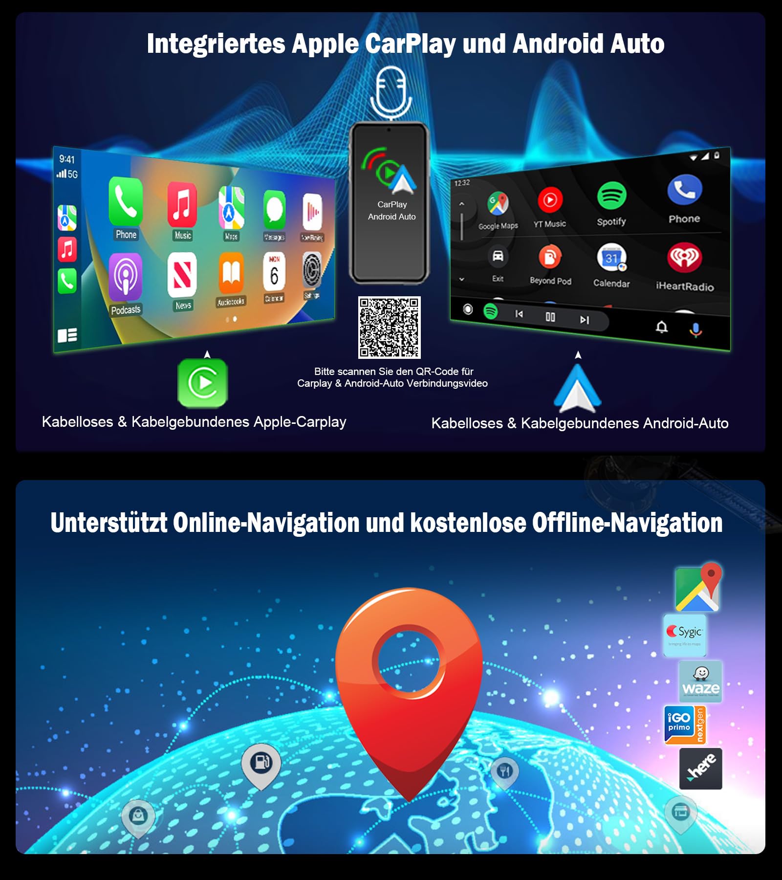 8,8" IPS Qualcomm 8 Kern 8GB RAM 128GB ROM Android 16 DAB+ Autoradio für BMW 3er E90 E91 E92 E93 5er E60 E61 6er E63 E64 2005-2008 CCC GPS Navigation CarPlay Android Auto WiFi USB Bluetooth SWC iDrive