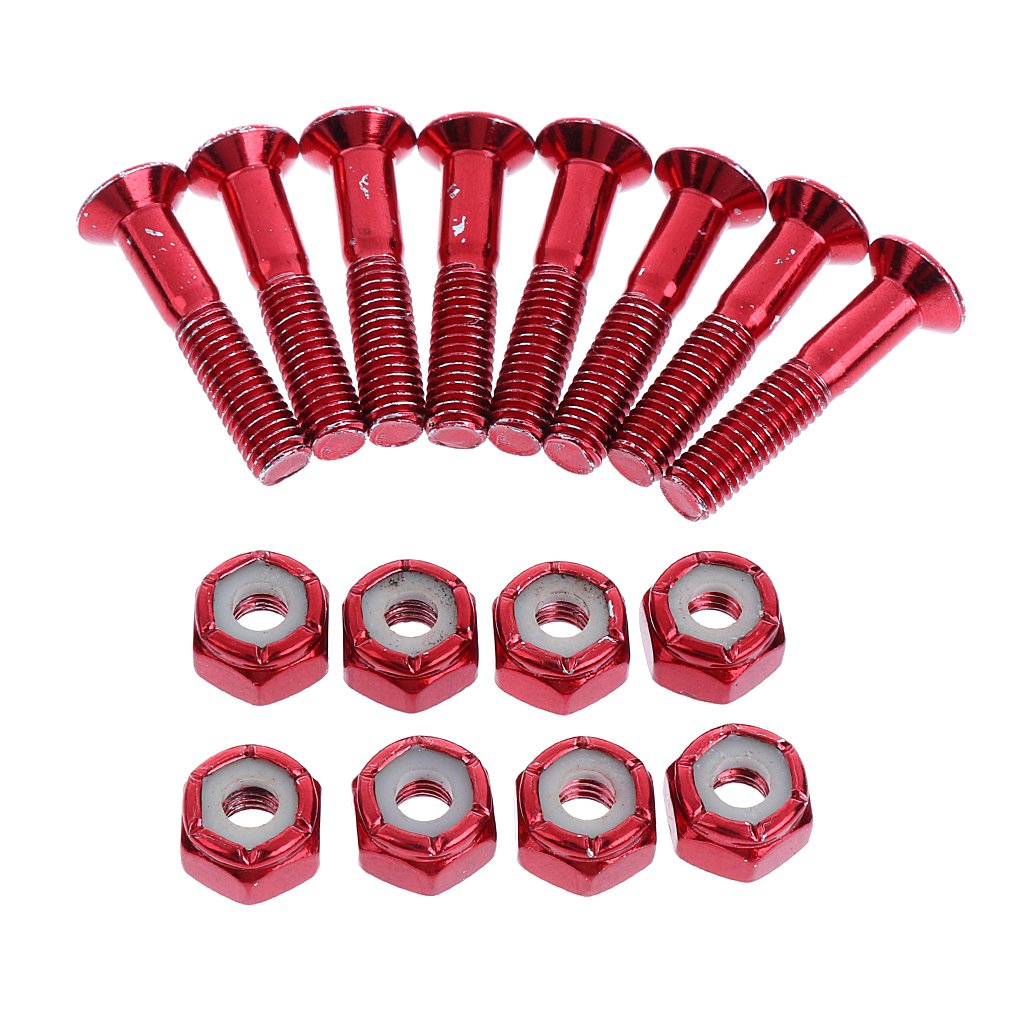 Unknown 8 X Screws And Nuts for , Screws Length: About Cm , Red