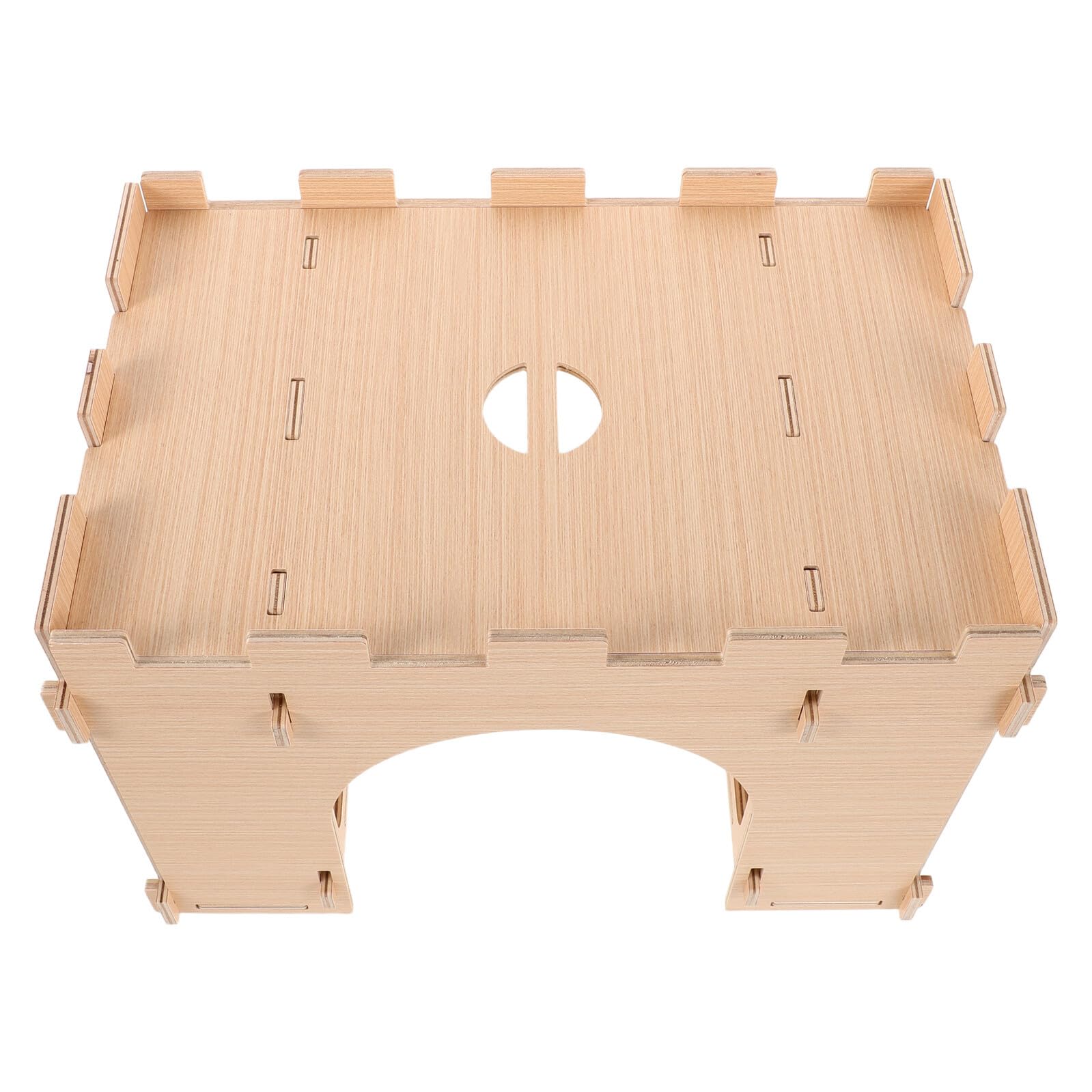 Gadpiparty Heuraufe Für Kaninchen Aus Holz Integriertes Versteck Und Spielplatz Futterspender Für Kleintiere Geeignet Für Meerschweinchen Chinchillas Und Hamster