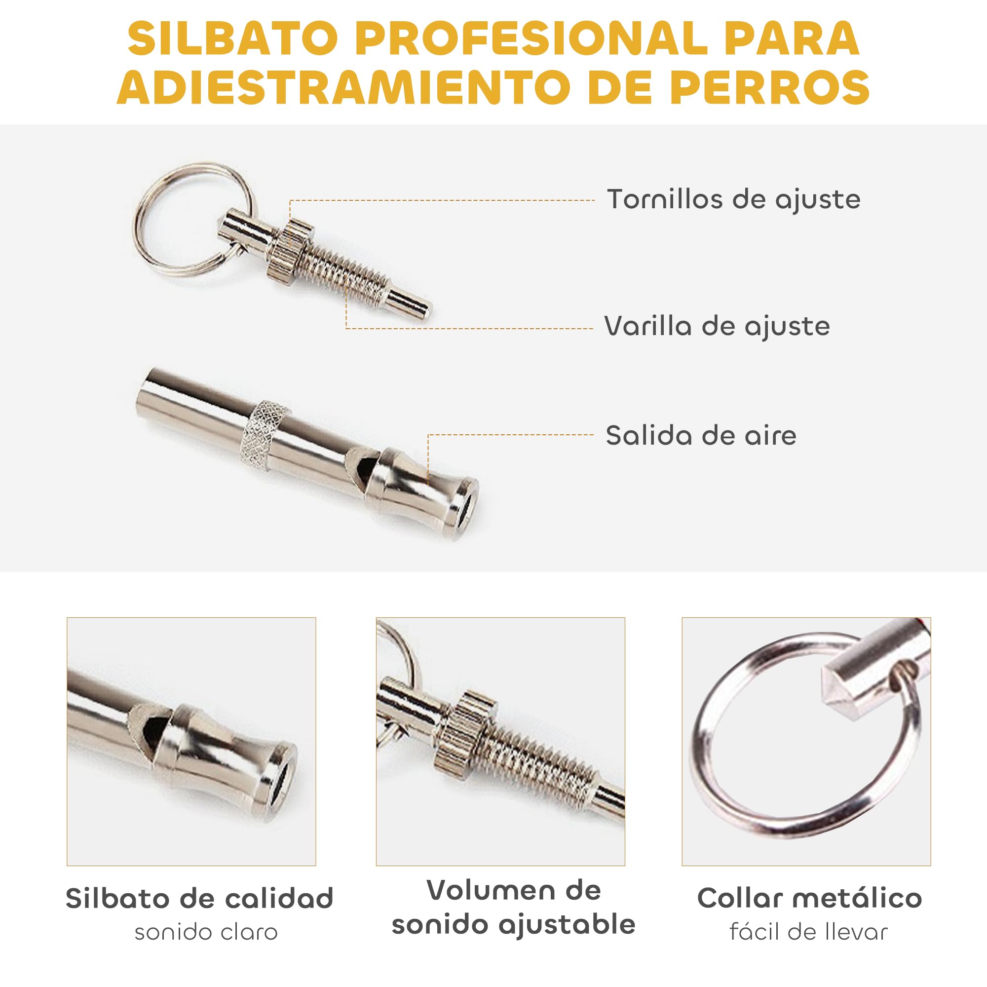 PawHut Set de Entrenamiento de Agilidad para Perros de 4 Piezas Juego de Agilidad para Perros con Valla, Slalom con piquetes, Zona de Descanso y Anillo de Salto Naranja
