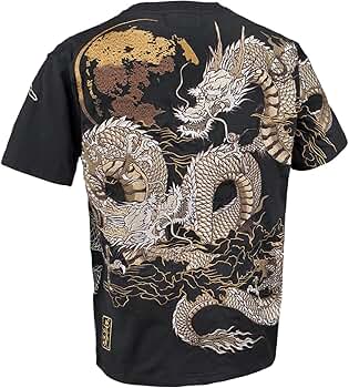 からくり魂 絡繰魂 Tシャツ 半袖 クルーネック 龍 虎 和柄 刺繍 Mサイズ Amazon.co.jp: [絡繰魂] からくり魂 粋 龍 クルーネック 半袖T