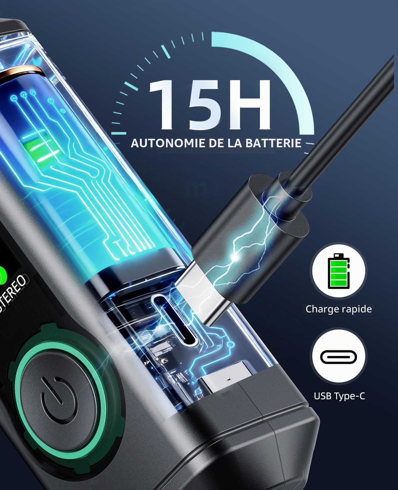 LEKATO Récepteur audio stéréo P16 XLR avec 15 heures de lecture, récepteur Bluetooth Hi-Fi avec portée de 50,3 m pour systèmes PA et DJ, mixeurs
