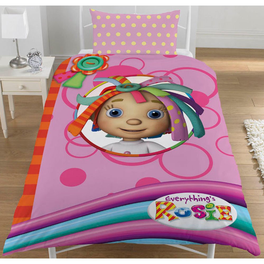 EVERYTHINGS ROSIE RAGDOLL GIRLS REVERSIBLE SINGLE DUVET QUILT COVER BEDDING SET