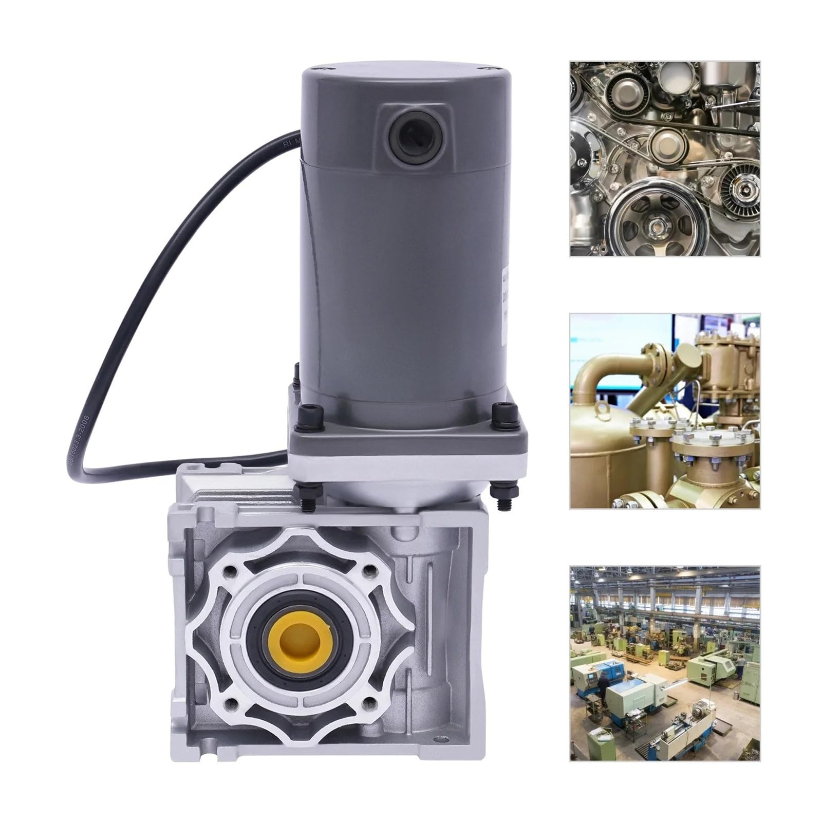 Motore elettrico portatile da 120 W, DC 12 V, 1800 giri/min, riduttore di velocità a vite senza fine regolabile ad alta coppia for uso fai te e industriale