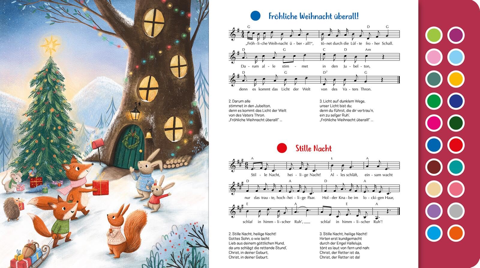 Sing mit! Weihnachten: Mein erstes Liederbuch | Hochwertiges Liederbuch mit leicht auslösbaren Melodien von 20 beliebten Winter- und Weihnachtsliedern zum Hören und Mitsingen für Kinder ab 12 Monaten