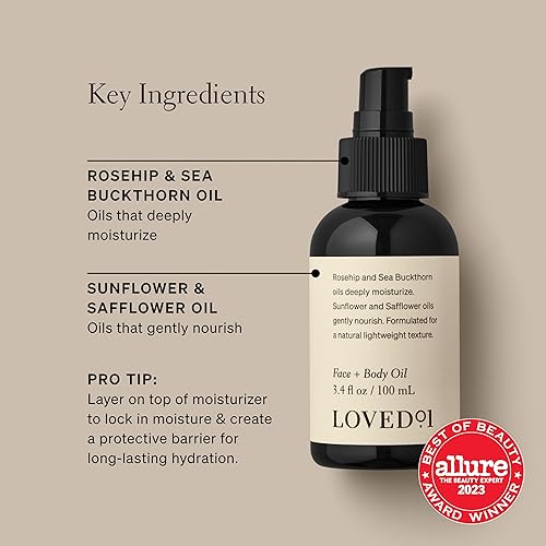 Miniatura 2 de Aceite facial y corporal, cuidado de la piel John Legend, hidratación profunda diaria, fórmula ligera y no grasosa, fragancia floral no sintética,