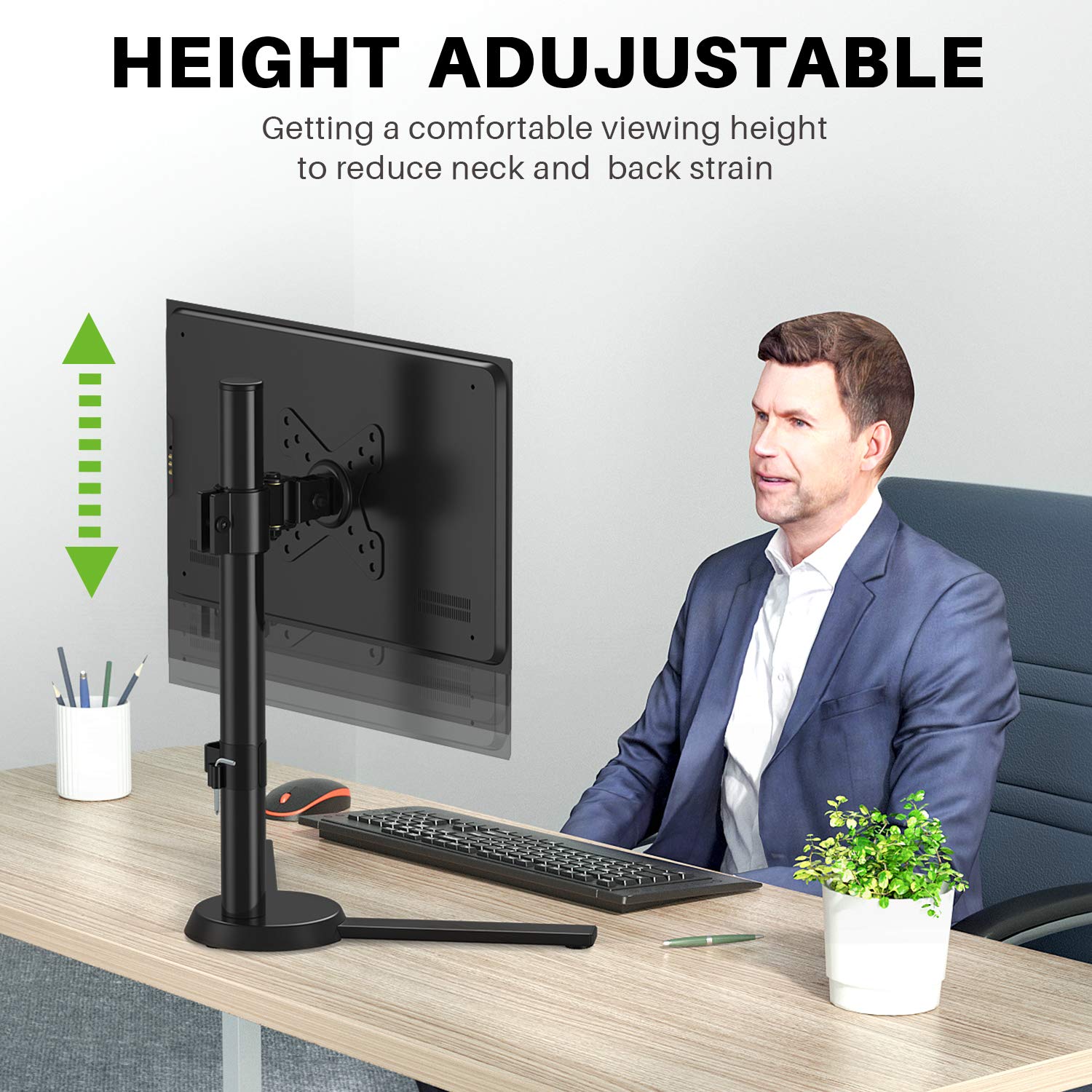 Buy USX MOUNT Single Monitor Stand Mount, Freestanding Single Vesa