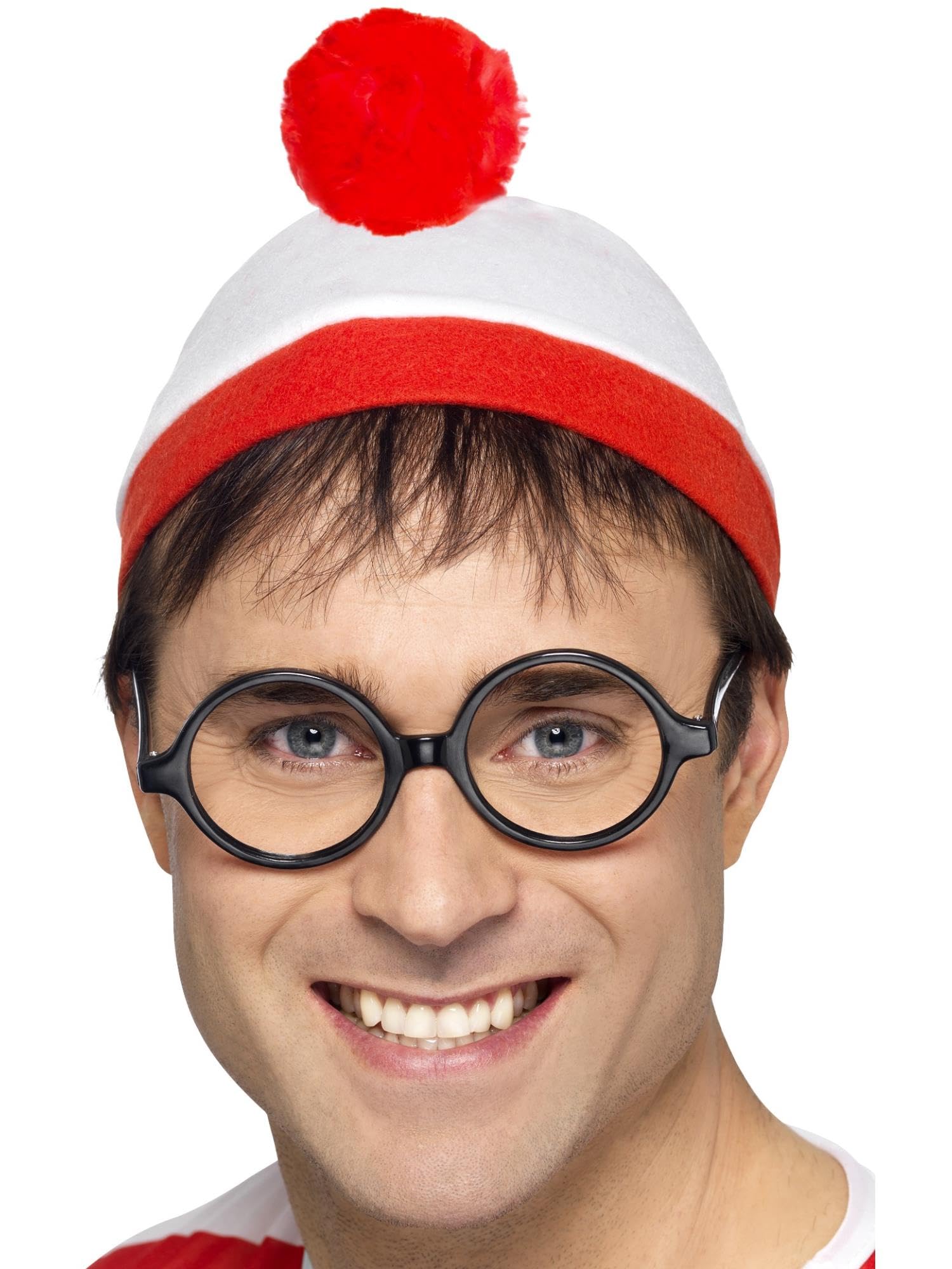 Smiffys Men's Red, White Where's Wally? Instant Kit