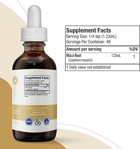 Miniatura 7 de Rejuvica Health Active Maca - Extracto de raíz de maca avanzado - Ginseng peruano - Entrega líquida para una mejor absorción - Apoya la energía y la